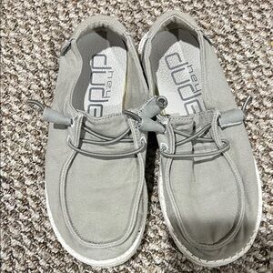 Hey Dude Light Gray Loafers